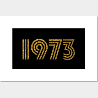 1973 Birth Year Glitter Effect Posters and Art